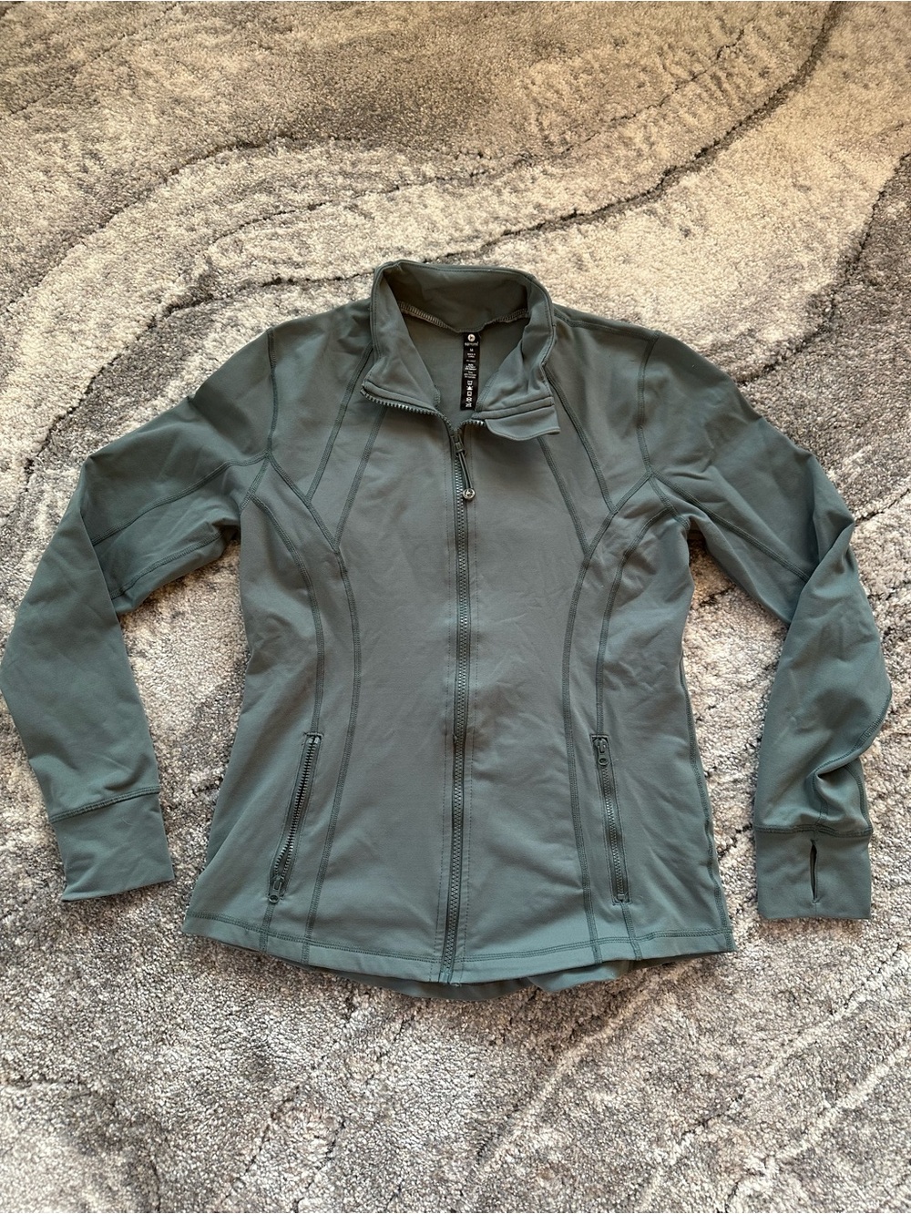 90 Degree By Reflex Women's Zip-Up Utility Jacket - Green